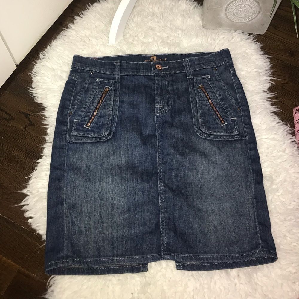 7 for all mankind randee jean skirt - Picture 4 of 9